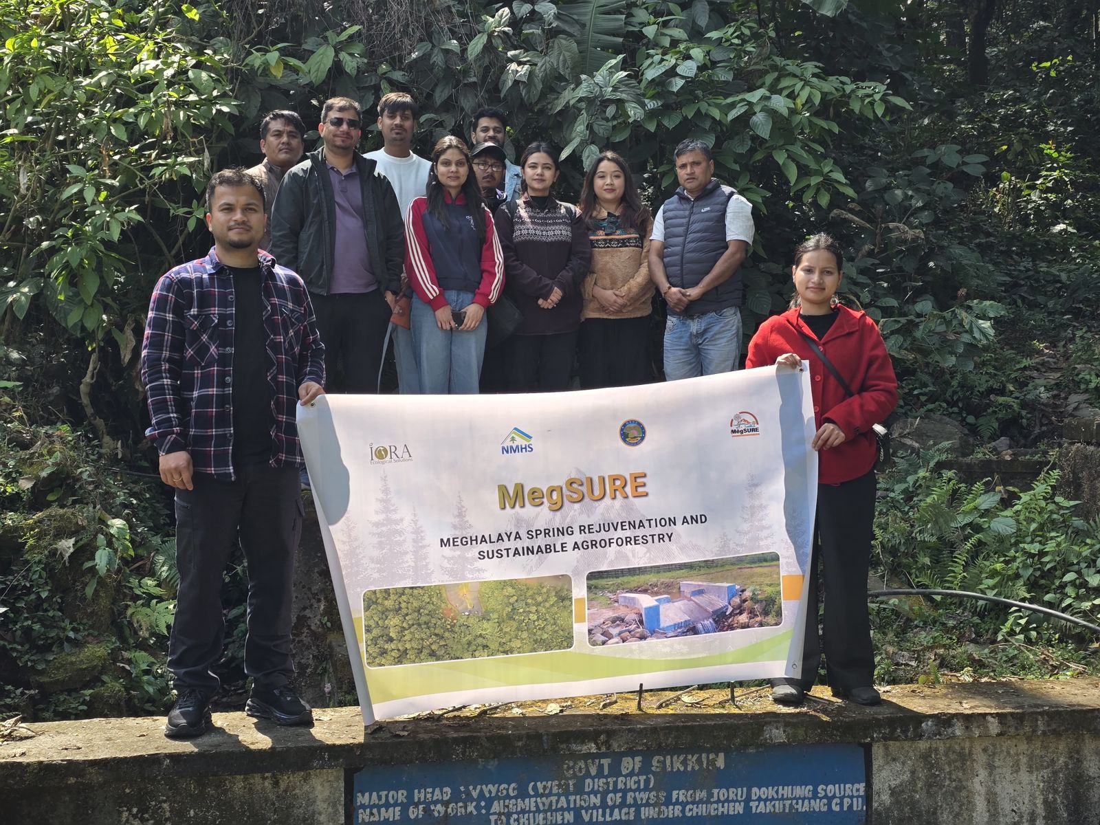 Exposire Visit to Sikkim to spring sites under Dhara Vikas Initiative, MGNREGA division & RDD, South Sikkim.